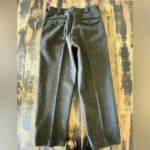 Vintage Woolrich Heavy Wool Pants Charcoal Gray Men’s 35”x 30”